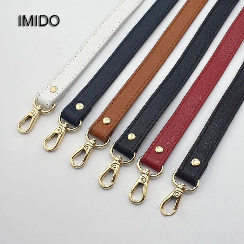 IMIDO New Long Strap for Bag Genuine Leather Women Bags replacement straps shoulder belt handbags accessories parts White STP059 IMIDO New Long Strap for Bag Genuine Leather Women Bags replacement straps shoulder belt handbags accessories parts White STP059
