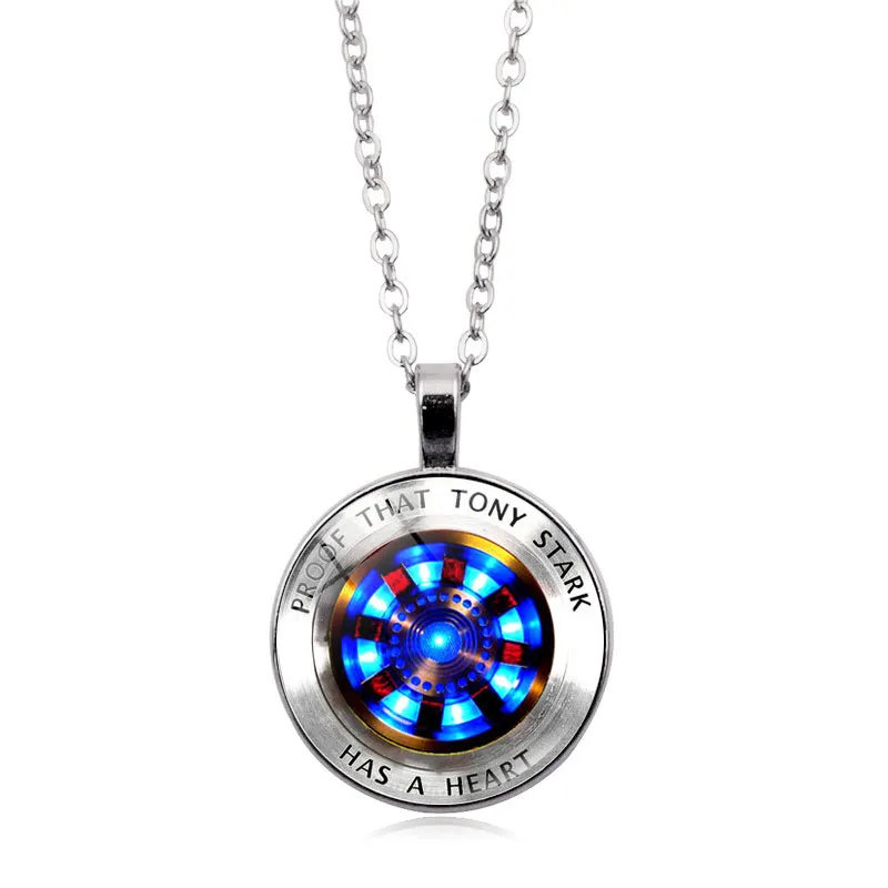 Iron Man Arc Reactor Necklace Proof That Tony Stark Has A Heart Pendant Souvenir