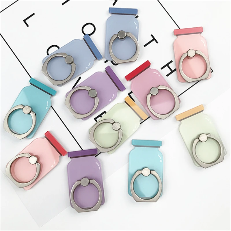 

TJHSZKL universal bottle shape metal ring bracket mobile phone holder cute bracket for iphone 6 6s 7 8 Plus X XS MAX XR