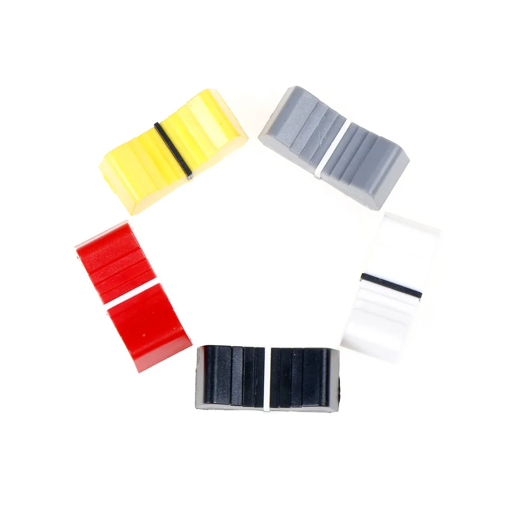 

10pcs Switch Knob Cap Fader Knob Cap Touch Sensitive Mixer Desk 8mm