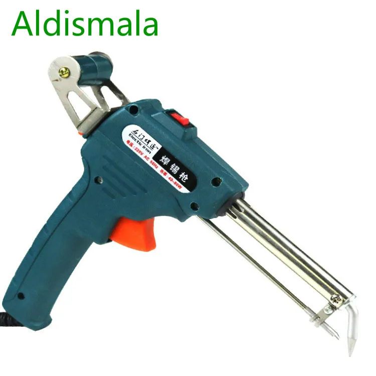 

Aldismala 220V 60W Electric Soldering Iron Kit Lighting Solder Gun Set Welding tools Rapid Heating with Solder Tip Paste Wire