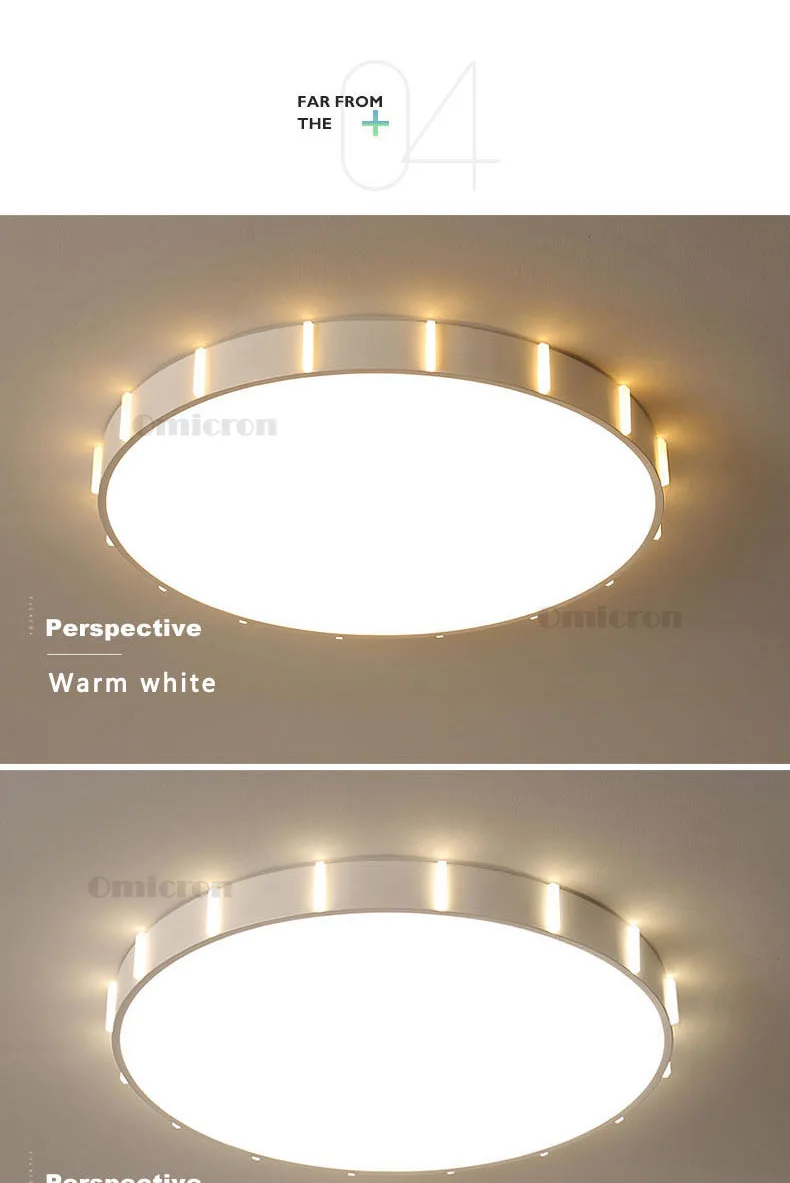Ультра-тонкий светодиодный Потолочные светильники Железный круглый белый Потолочные светильники для Гостиная Внутреннее освещение для