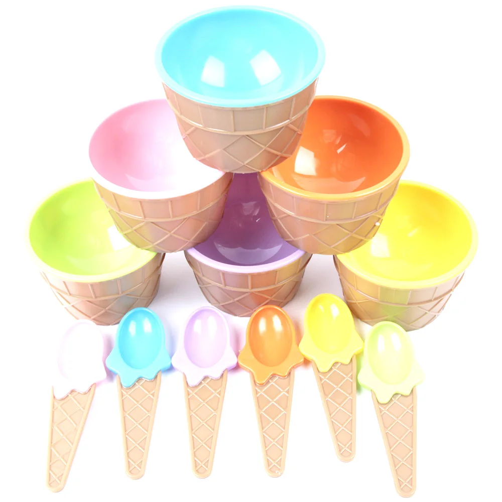 Buy KANNERT Hot Children's Plastic Ice Cream Bowls