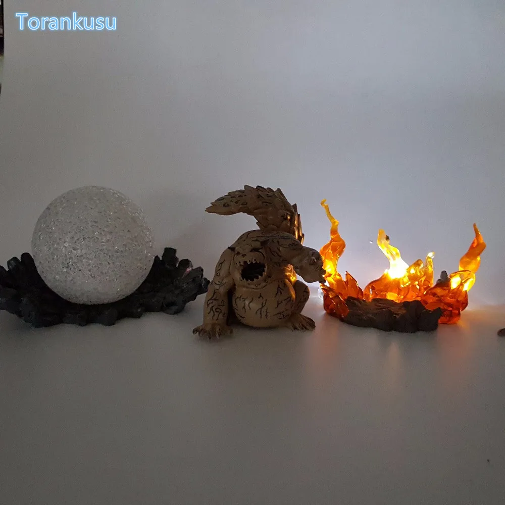 Наруто фигурка Gaara Bijyudama Светодиодный светильник DIY дисплей игрушка Наруто Uzumaki Наруто Bijuu+ светильник DIY84