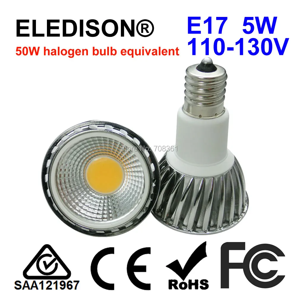 E17 LED Bulb Light Spot 5W 90 Degree Angle Not Dimmable Desk Table