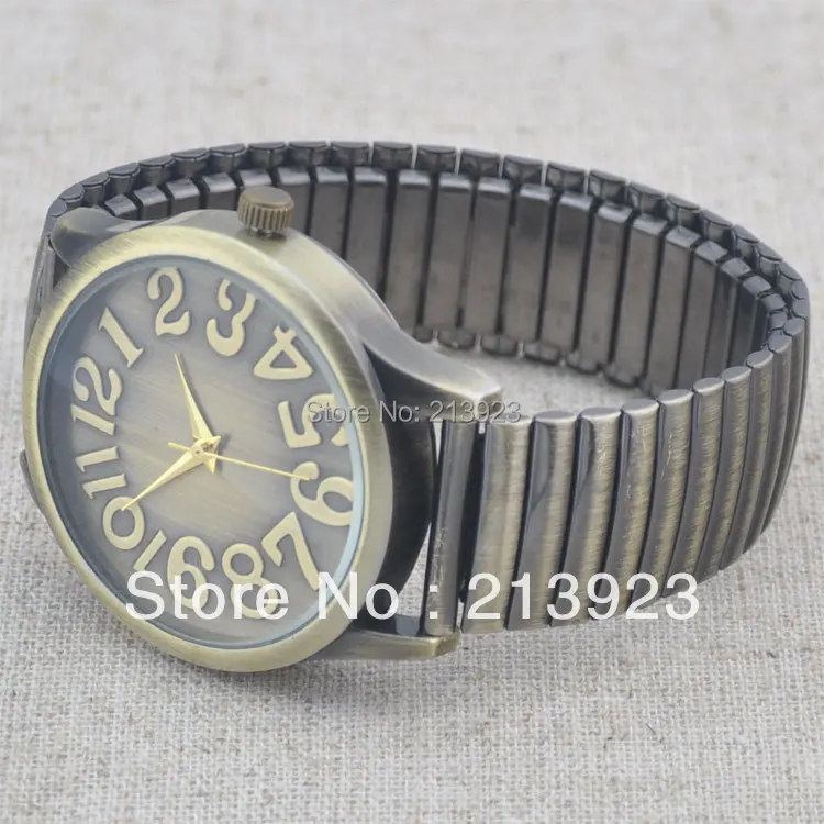 digital watch with elastic band