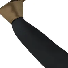 Галстук Coachella уникальный стиль Галстук коричневый Узел контрастный черный шейный платок из микрофибры обтягивающий галстук 6 см