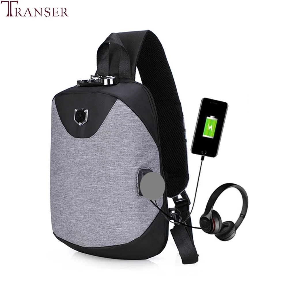 

Transer Men Multifunction charging USB Backpacks Large Capacity Oxford Travel Bag Fashion Male Mochila backpack anti thief #35