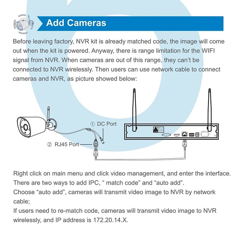 Беспроводной NVR комплект H.265 Cctv Видеокамера с Wi-Fi система набор 1080 P 2MP IR P2P Открытый комплект видеонаблюдения HDD