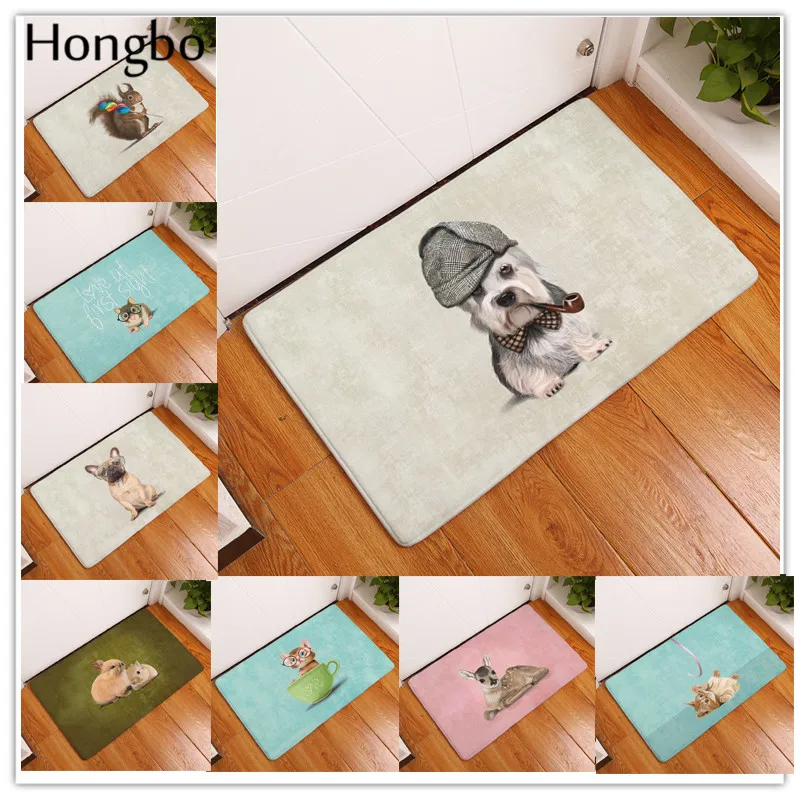 Hongbo Animal Anti-Slip Door Mat Cute Cartoon Dog Hamster Deer Carpets Bedroom Rugs Decorative Stair Mats Home Decor Crafts Hongbo Animal Anti-Slip Door Mat Cute Cartoon Dog Hamster Deer Carpets Bedroom Rugs Decorative Stair Mats Home Decor Crafts