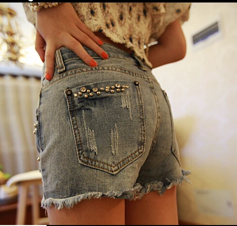 Женские джинсовые шорты облегающие размера плюс XXXXXL|lace shorts|denim lace shortsjeans woman shorts |