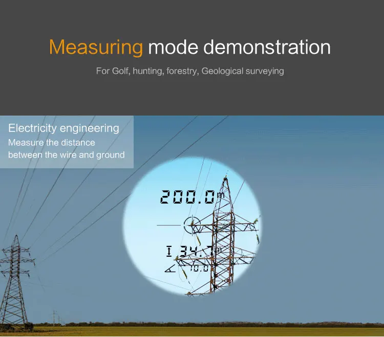 1500 м лазерный дальномер высокоточный лазерный телескоп Гольф Охота 6 Режим измерения