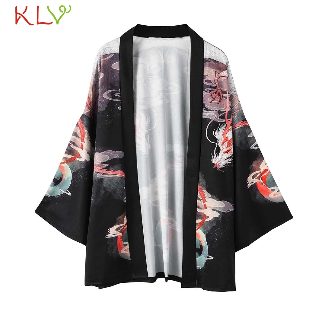 

Couple Kimono Cardigan Women Men Floral Kimono Mujer Long 2019 Summer Kimonos Plus Size Blouse Beach Harajuku Femininas 19Apr24