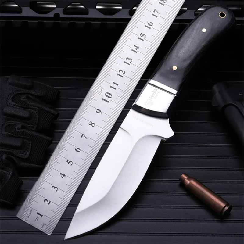 2016 Outdoor self-defense field high hardness leggings saber wilderness survival fruit knife small straight knife sharp red dust