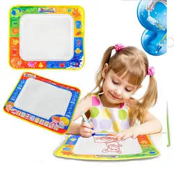 Малыш писать мат акварель рисовать записи коврик с волшебной ручкой детские развивающие каракули доска игрушки развивающие Рисование