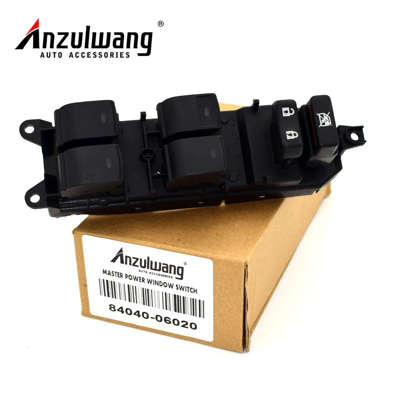 

ANZULWANG Car Replacement parts Window Master Switch 84040-06020 for Toyota PRIUS for LEXUS CT200H LAND CRUISER PRADO CAMRY