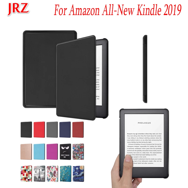 

For Amazon All-New Kindle 2019 6.0 inch Protective Cover Leather Skin Case Bulit-in Smart Flip Cover Shockproof Tablet Shell