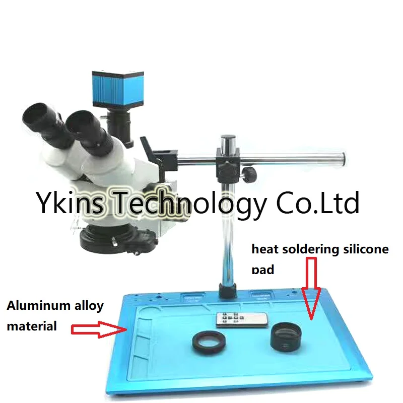 

Single dual arm table stand 3.5X-90X Trinocular microscope camera phone repair industrial 16MP HD HDMI USB microscope camera