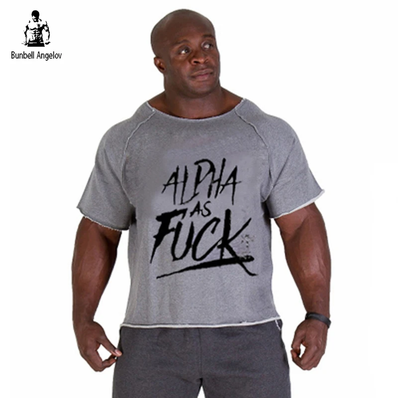 Mens Tshirt Alpha Gym T Shirt Muscle Body Youth Unisex T-Shirt