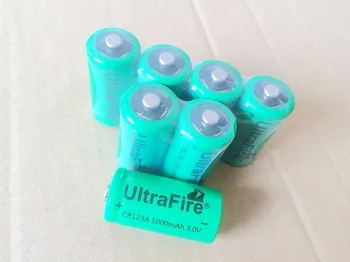 

6 pcs ../ CR123A 3 V exhibition in the new lithium battery in the 16340 battery (1000 mAh); flashlight, camera used