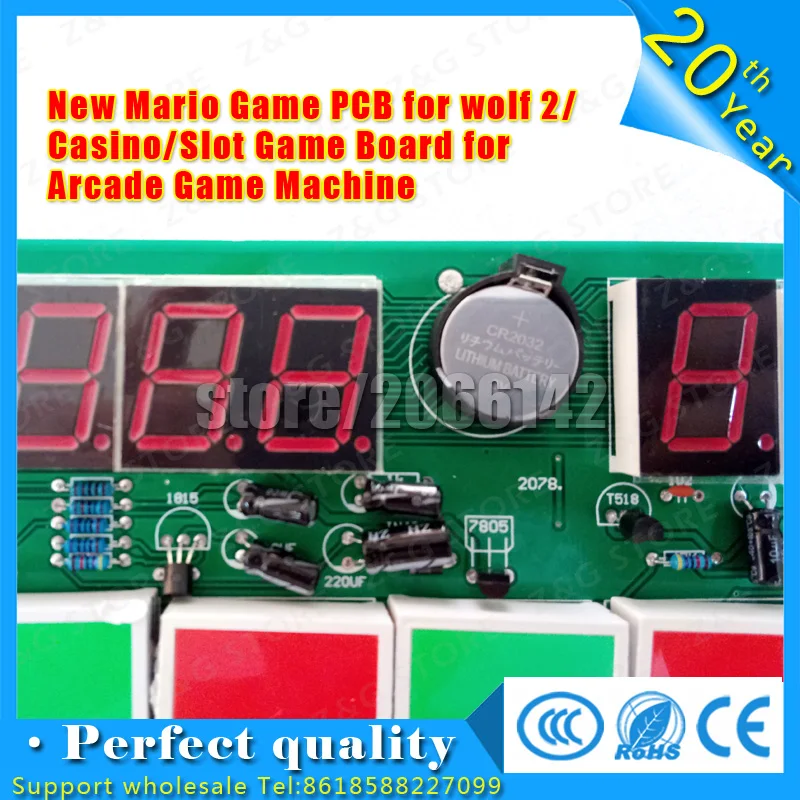 5 шт. новая игра Марио PCB для волка 2/казино/слот игровая доска для аркадной игровой машины