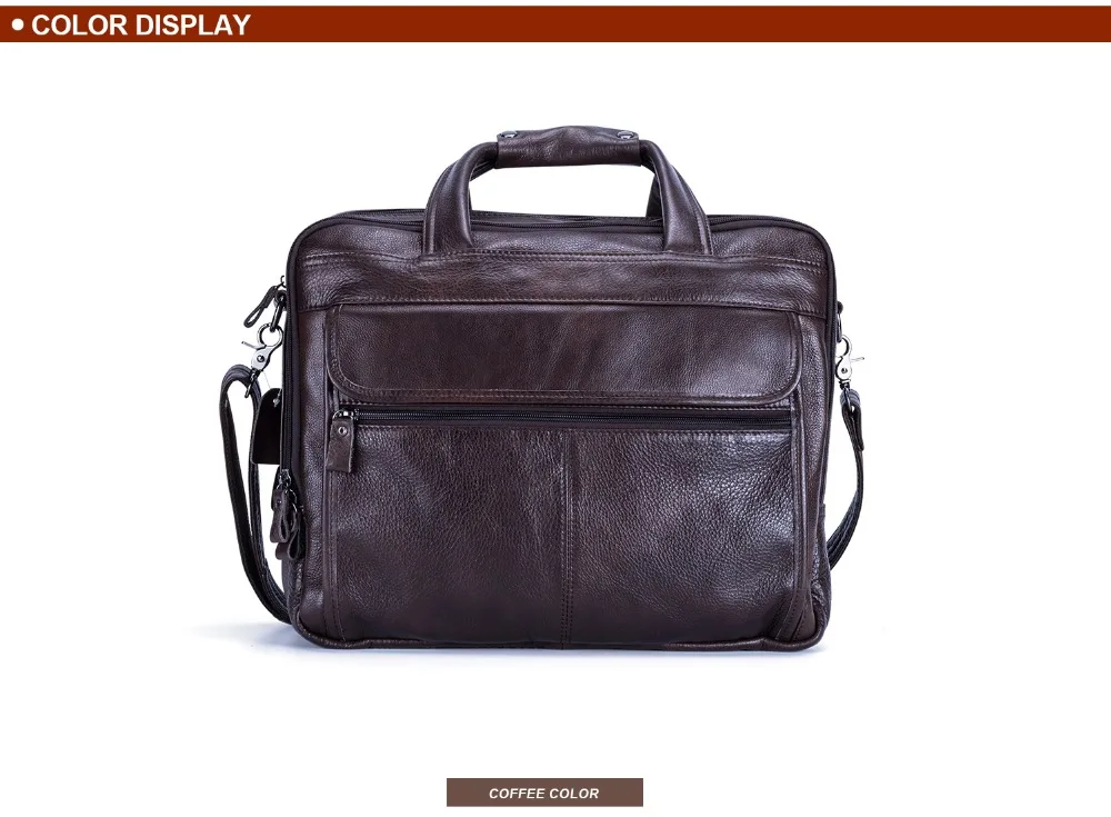 Модная мужская офисная сумка из натуральной кожи А4, деловая повседневная мужская дорожная сумка, 17 дюймов, сумки на плечо для ноутбука, портфель