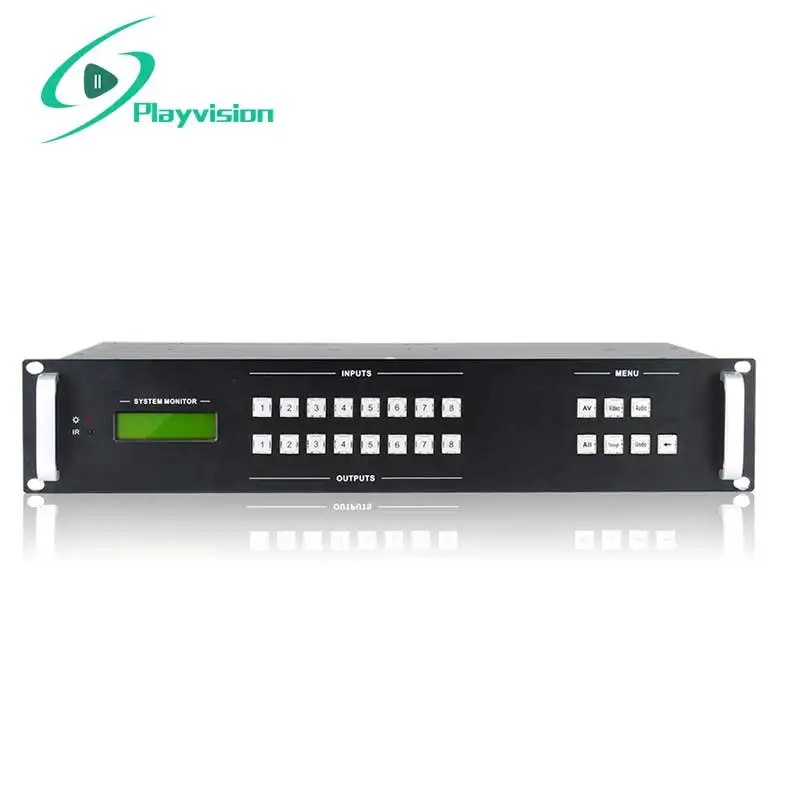 

High performance Modular Matrix Switcher 8x8 with Audio,Support for HMDI DVI VGA SDI and HDBaseTetc all signal input and output