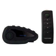 2 шт. Vnetphone V8 1200 м Мотоциклетный шлем домофон полный дуплекс говорить дистанционного Управление Переговорные Гарнитуры Bluetooth 5 Rider