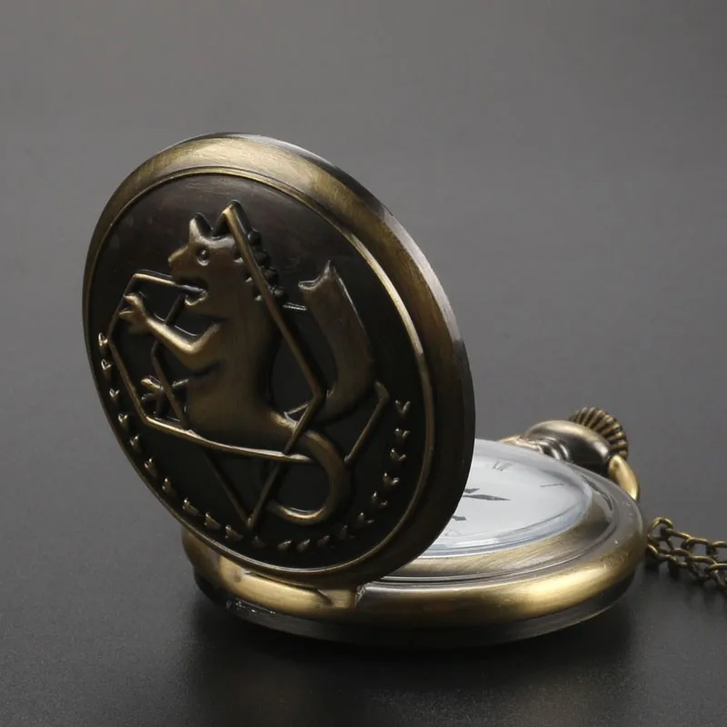 Ретро дизайн Алхимик сплава карманные часы с цепочки и ожерелья цепи для мужчин