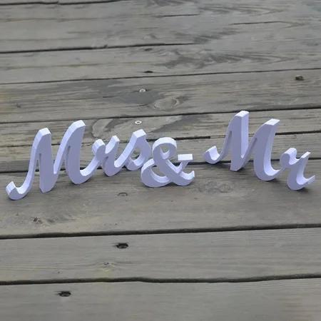 Новое поступление 3 шт./лот свадебный подарок Mr& Mrs буквы ПВХ MR& MRS знак украшение стола фото студия фотографии реквизит - Цвет: 3Pcs