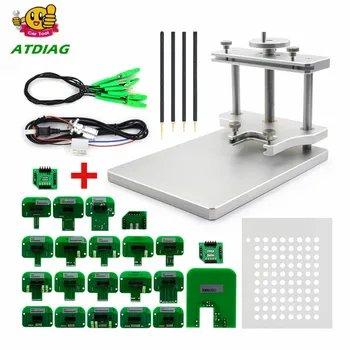 

TOP quality LED BDM Frame Stainless steel 2IN1 + BDM Probe 22PCS Adapter ECU Chip Tuning Remap For KTAG KESS V2 FGTECH