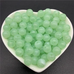 Acrylic Cat's Eye Spacer Beads - Round Loose Beads - 10mm  30pcs (10)