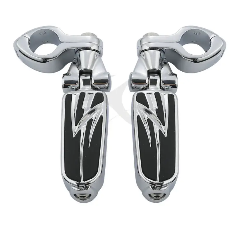 

32 мм 1 1/4 дюйма хромированные колышки и зажимы для крепления Harley Honda Kawasaki Suzuki