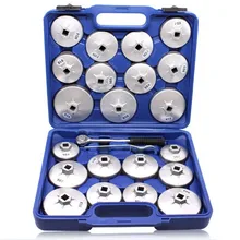 23 шт. масляный фильтр гаечный ключ Набор чашек Тип алюминиевый сплав полированный с гаечным ключом и ящиком для инструментов ручные наборы инструментов Высокое качество