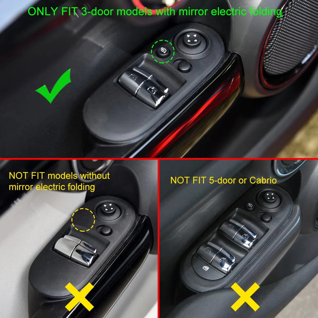 Us 21 42 10 Off For Mini Cooper One 3 Door F56 2015 2019 Carbon Fiber Interior Window Switch Panel Cover Mirror Adjust Overlay Accessories In