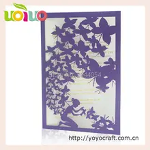 Счастливая девушка на день рождения пригласительный билет лазерная резка пользовательские поздравительную открытку