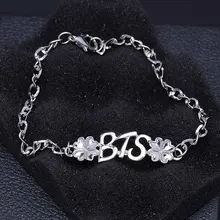 Korea BTS Bracelet Chain Charm Bracelets For Women Men Jewelry