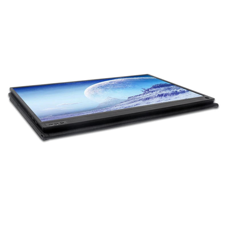 15.6 inch Touch Portable Monitor Full HD 1080 IPS USB C Portable Monitor Built-in Dual Speakers Com