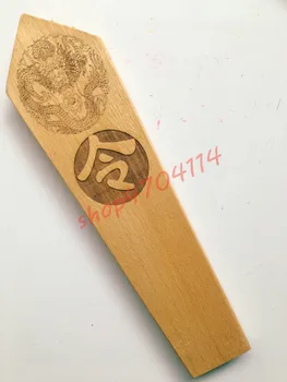 

Natural peach and solid wood production, Dragon Token, exquisite solid wood Buddhist supplies, decorations