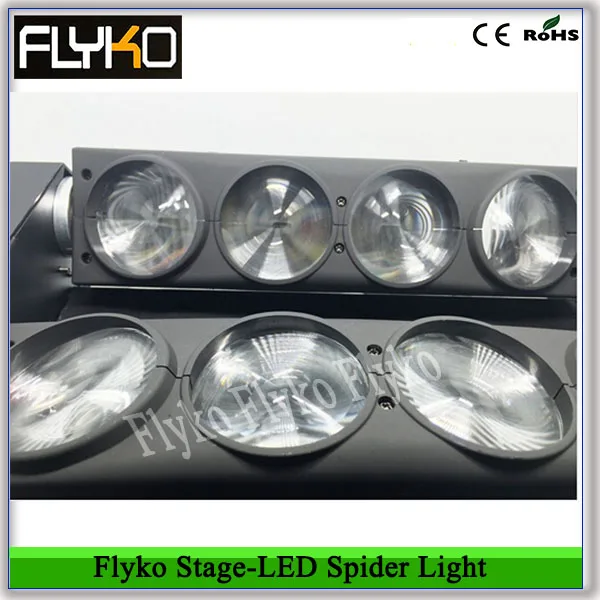

Free shipping Led Spider Light 8x10W RGBW Led Party Light DJ Lighting Beam Moving Head Light