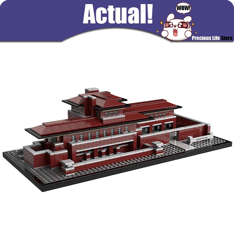 

LEPIN 17007 Robie House Street View Creator Building Blocks Bricks Toys Educational For Children Compatible with legoINGly 21010