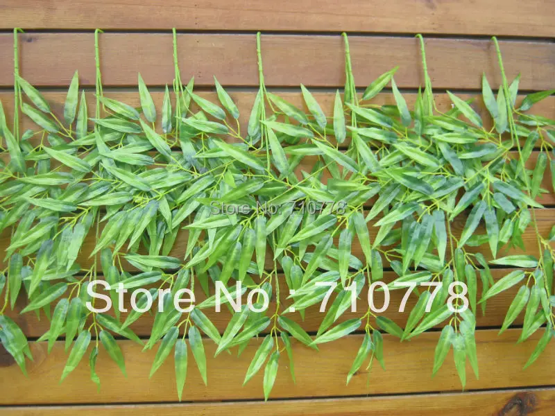 30 шт. искусственные бамбуковые листья лоза для свадьбы diy домашнее декоративное растение для сада лист
