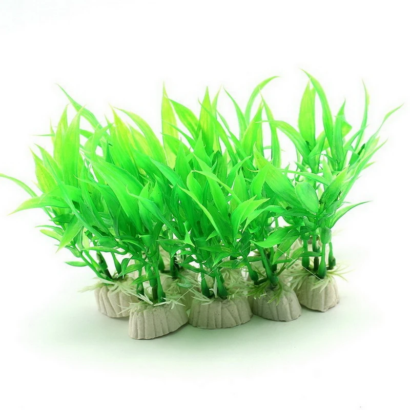 10pcs/lot Artificial Plants Aquarium For Decoration Plastic Plants Fish
