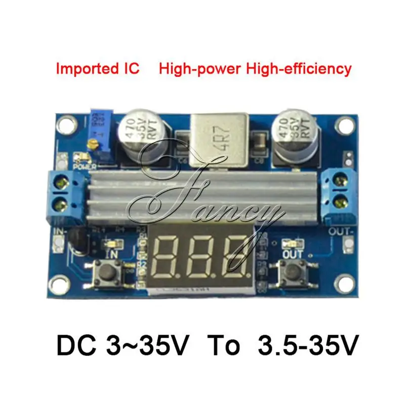 100W DC-DC LTC1871 Digital Boost Step up Adjustable Converter 3-35V to 3.5-35V