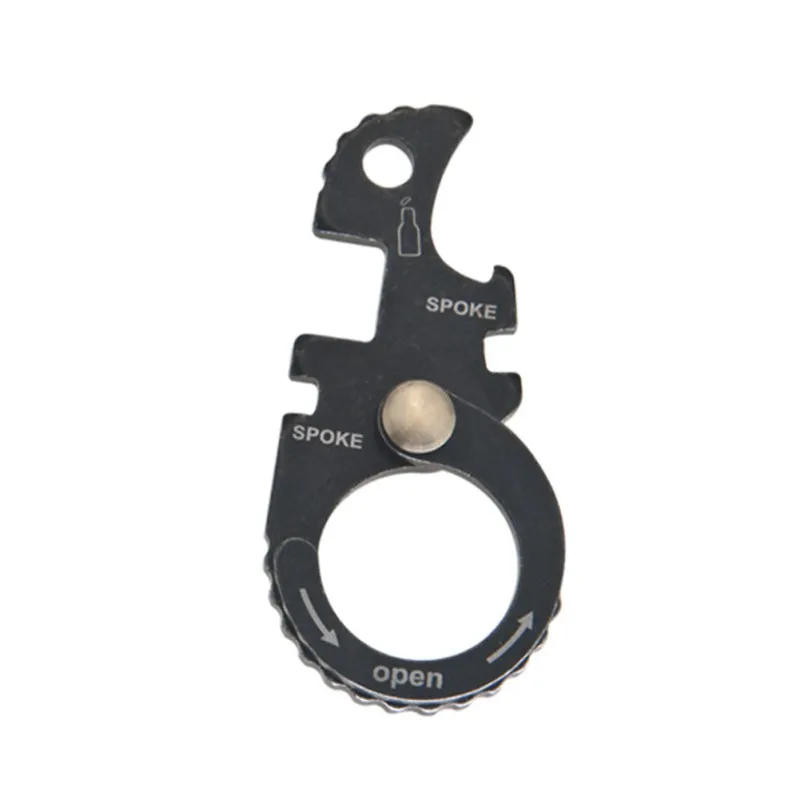 

Outdoor Portable EDC Multi-tool Stainless Steel Bottle Opener Spoke Spanner Outdoor Key Chain Tool New