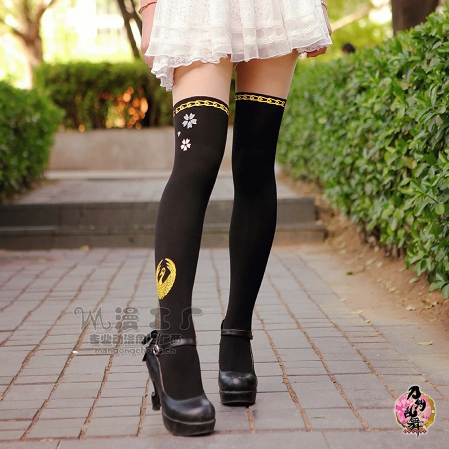 女性のための黒いアニメタイツ オンラインパンスト Stockings Forever Stockingstockings Lycra Aliexpress