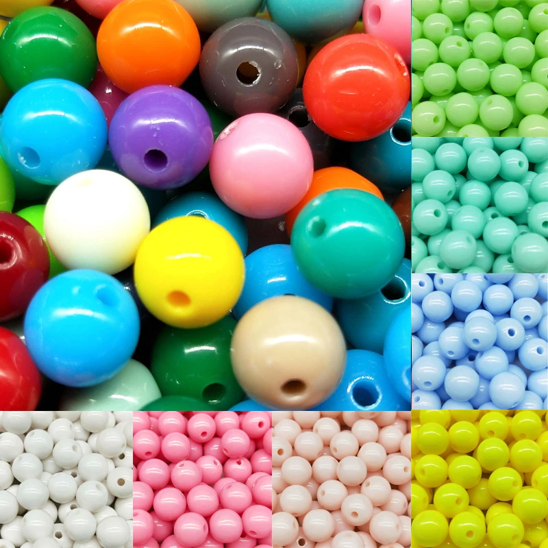 10mm 50pcs/lot Cheap New Hot Beads Fashion Acrylic Beads Fits for