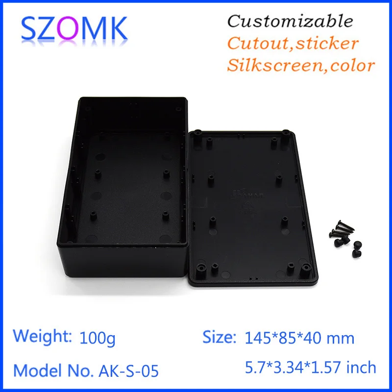 plastic enclosure for electronics control box szomk diy enclosure junction box plastic housing small abs instrument enclosure distribution box black plastic box enclosure electronics case   (5).jpg
