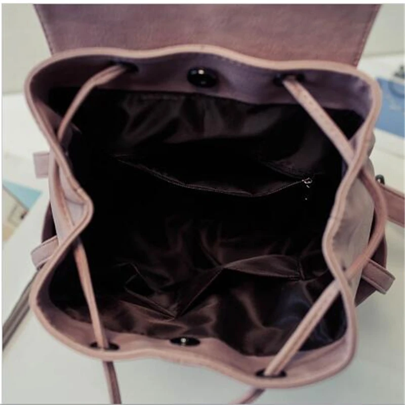 DIDA BEAR брендовый модный кожаный рюкзак, женский школьный рюкзак для девочек-подростков, женский рюкзак на шнурке, Mochila