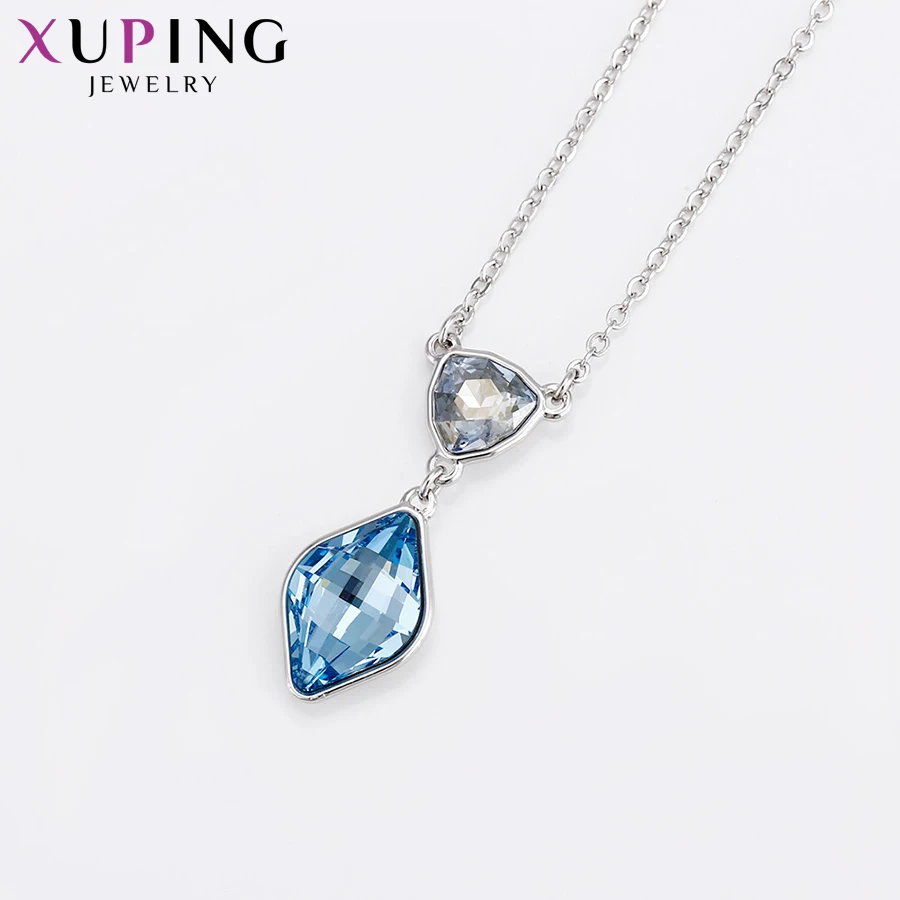 Xuping, модная подвеска, Роскошные Кристаллы от Swarovski, подвеска в виде капли воды, ожерелья для женщин, подарки на день Святого Валентина, 43461